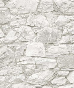 Surface Style 20.5  x 18  Chalk Stone s Throw Peel   Stick Wallpaper