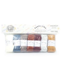 Lion Brand Feels Like Alpaca 55yds Light Weight Polyester Yarn 7 Bundle