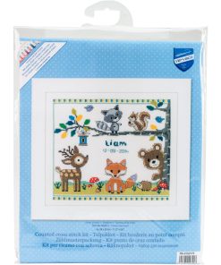 Vervaco 11 x 10 Forest Animals Counted Cross Stitch Kit
