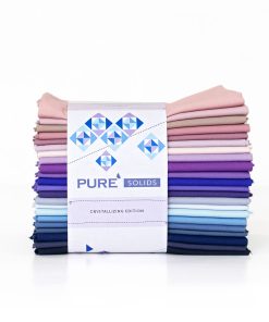 Art Gallery Fabrics Crystallizing 22Pc Pure Solids Cotton Fabric Quarter Bundle