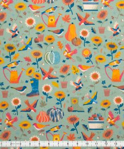 Fall Garden Super Snuggle Flannel Fabric