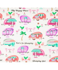 Glamping Girl Super Snuggle Flannel Fabric