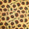 108 Yellow Sunflower Premium Cotton Fabric