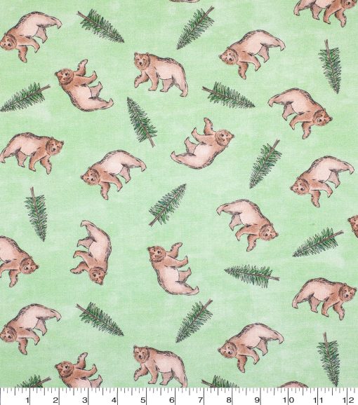 California Cotton Fabric Tossed Icons