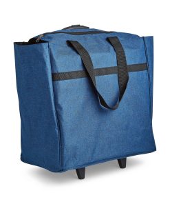 10 x 16.5 Blue Rolling Knitting Tote by Big Twist