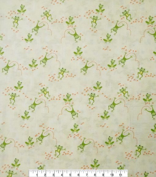 Leap Frogs Super Snuggle Flannel Fabric - Image 2
