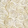 Brown Swirls Batik Cotton Fabric