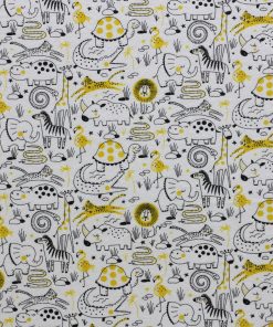 Black and White Packed Jungle Super Snuggle Flannel Fabric