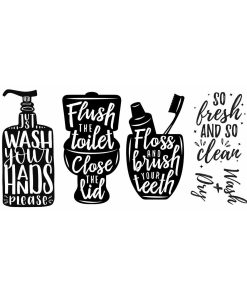 RoomMates Wash Your Hands Soap Quotes Decals