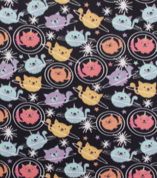 Space Cats Blizzard Fleece Fabric - Image 2