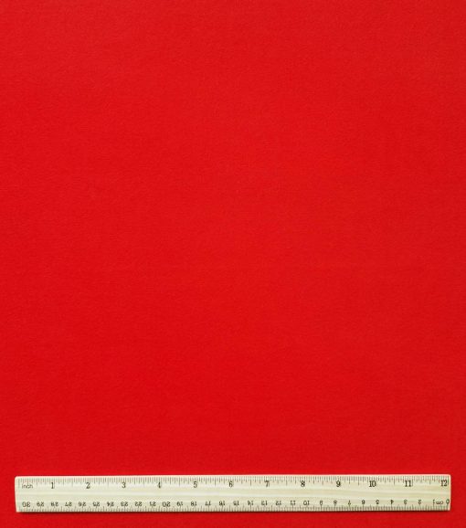 Heathered Red Solid Luxe Flannel Fabric - Image 2