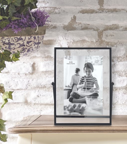 4 x 6 Black Floating Easel Tabletop Picture Frame - Image 5