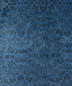 Blue Symmetrical Print Sew Lush Fleece Fabric