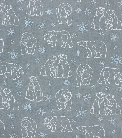 Bears Super Snuggle Flannel Fabric