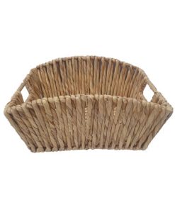 16 x 12 Natural Water Hyacinth Woven Basket by Place   Time