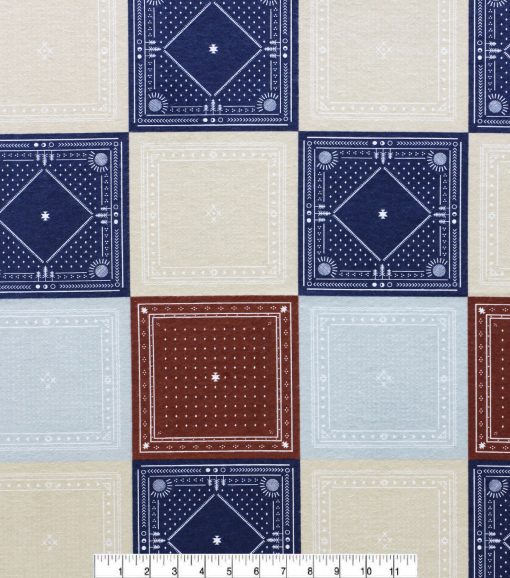 Bandana Patch Super Snuggle Flannel Fabric - Image 2