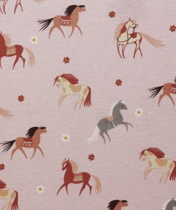 Super Snuggle Pretty Horses Flannel Fabric