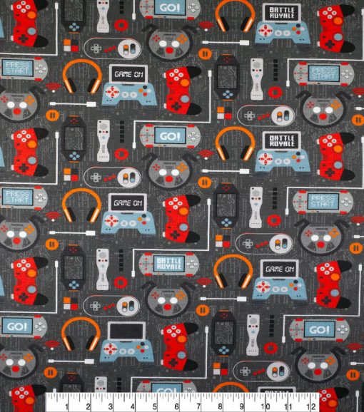 Game On Super Snuggle Flannel Fabric - Image 2