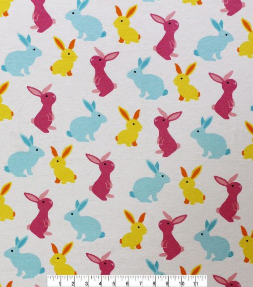 Bunnies Super Snuggle Flannel Fabric - Image 2