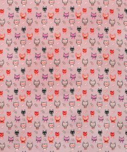 Doodle Cats And Fish Super Snuggle Flannel Fabric