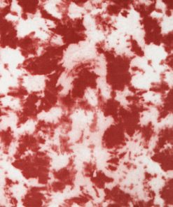Red Tie Dye Anti Pill Fleece Fabric
