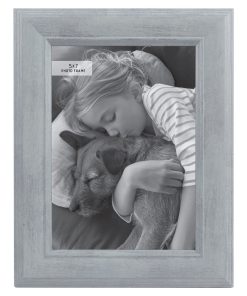 5 x 7 Mint With Brushed Silver Picture Frame