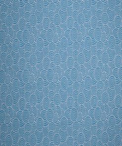 Swirls on Scuba Blue Cotton Fabric by Quilter s Showcase