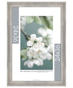 24 36 Poster Frame Rustic Gray