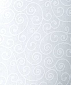 White Scroll Quilt Cotton Fabric by Keepsake Calico