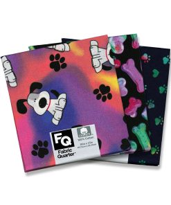 Assorted Dog 1 Piece Cotton Fabric Quarter