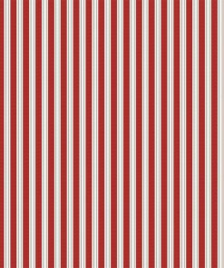 Stripe Red 108 Wide Flannel Fabric
