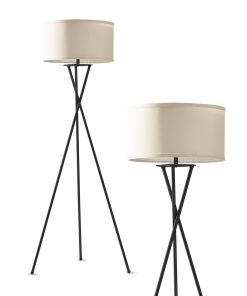 Brightech Jaxon LED Tripod Floor Lamp   Black