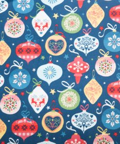 Ornaments   Stars on Blue Super Snuggle Christmas Flannel Fabric