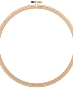 Frank A. Edmunds Wood Embroidery Hoop with Round Edges 10 Natural