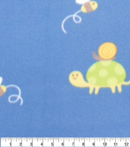 Cute Creatures Blizzard Prints Fleece Fabric - Image 3