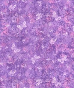 Fabric Traditions Purple Butterflies Cotton Fabric by Keepsake Calico