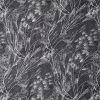 Gray Feathery Plants on Black Quilt Cotton Fabric by Keepsake Calico