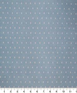White Pin Dots on Light Blue Quilt Cotton Fabric by Quilter s Showcase