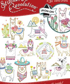 Stitcher s Revolution Llama Drama Iron-on Transfers