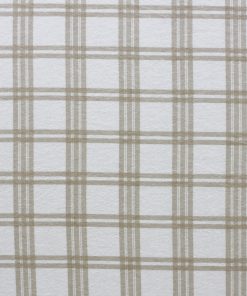 Plaid Cream Super Snuggle Flannel Fabric
