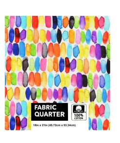 18 x 21 Watercolor Quilt Cotton Fabric Quarter by Keepsake Calico
