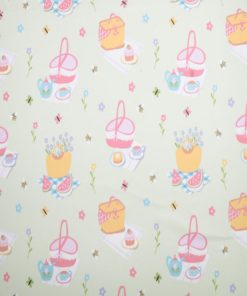 Super Snuggle Multi Picnic Baskets Flannel Fabric