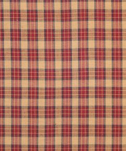 Red Plaid Yarn Dyed Patriotic Cotton Fabric