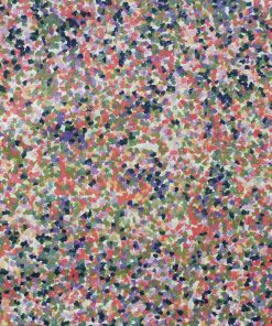 70s Splatter on White Quilt Glitter Cotton Fabric by Keepsake Calico