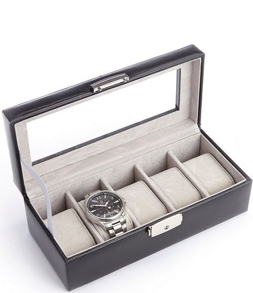 Aristo Leather Five Slot Watch Box - Image 2