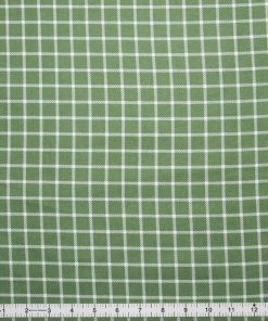 Super Snuggle Green Windowpane Plaid Flannel Fabric