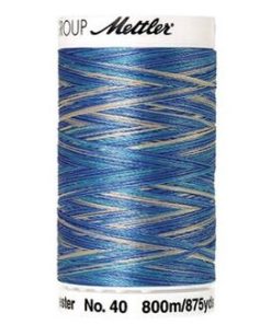 Mettler 875yd Faced Denim Polysheen Multi 40wt Thread 5ct