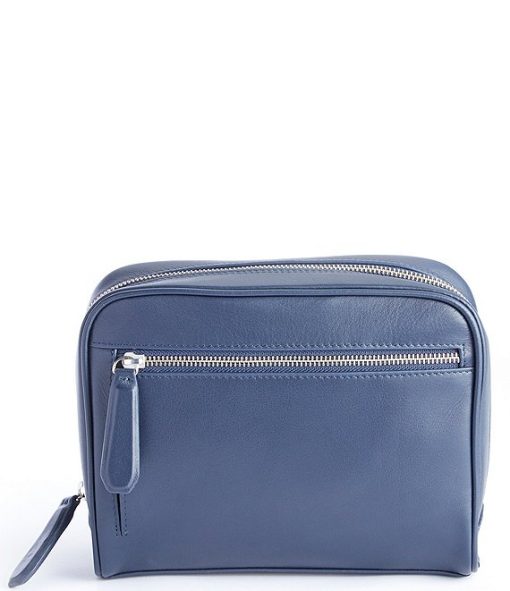 Leather Contemporary Toiletry Bag - Image 3