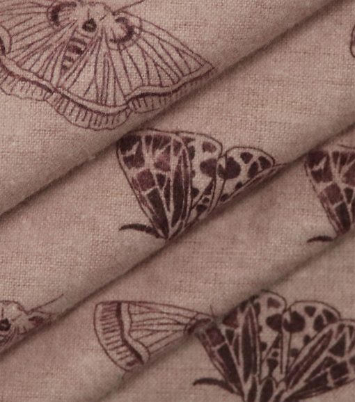 Tonal Moths Super Snuggle Flannel Fabric - Image 2