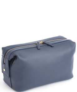 Pebbled Leather Toiletry Bag